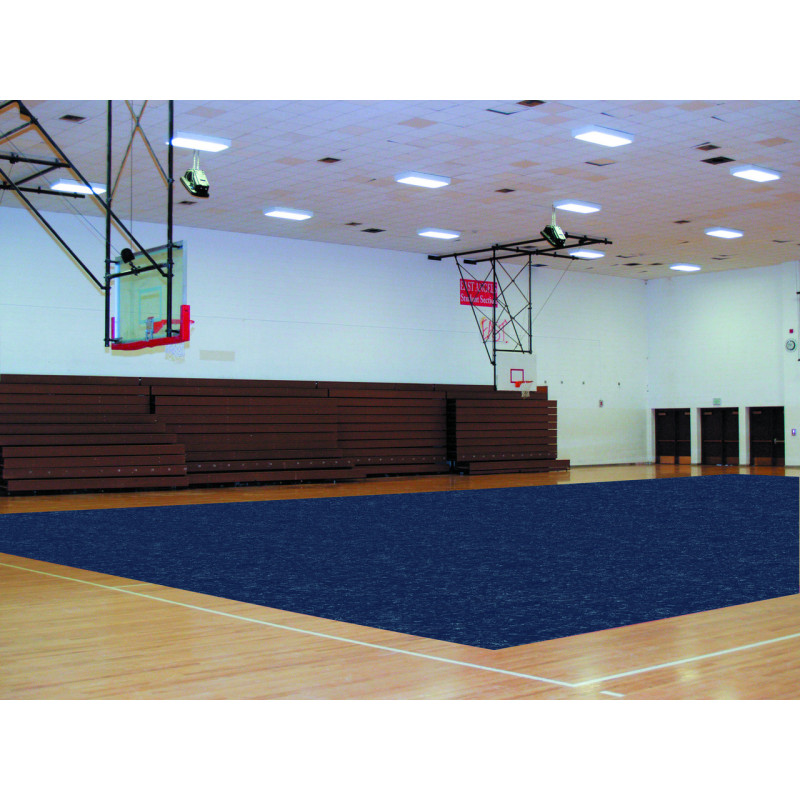 Dalles géantes et moquette de protection des sols