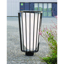 Corbeille urbaine en acier ALDRO