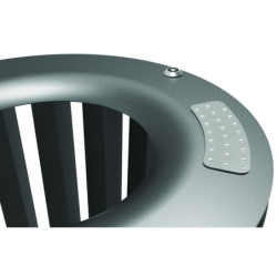 Corbeille urbaine en acier ALDRO