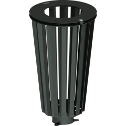Corbeille urbaine acier LIATRIS