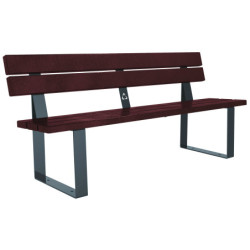 Banc urbain en plastique recyclé ST ERMIN