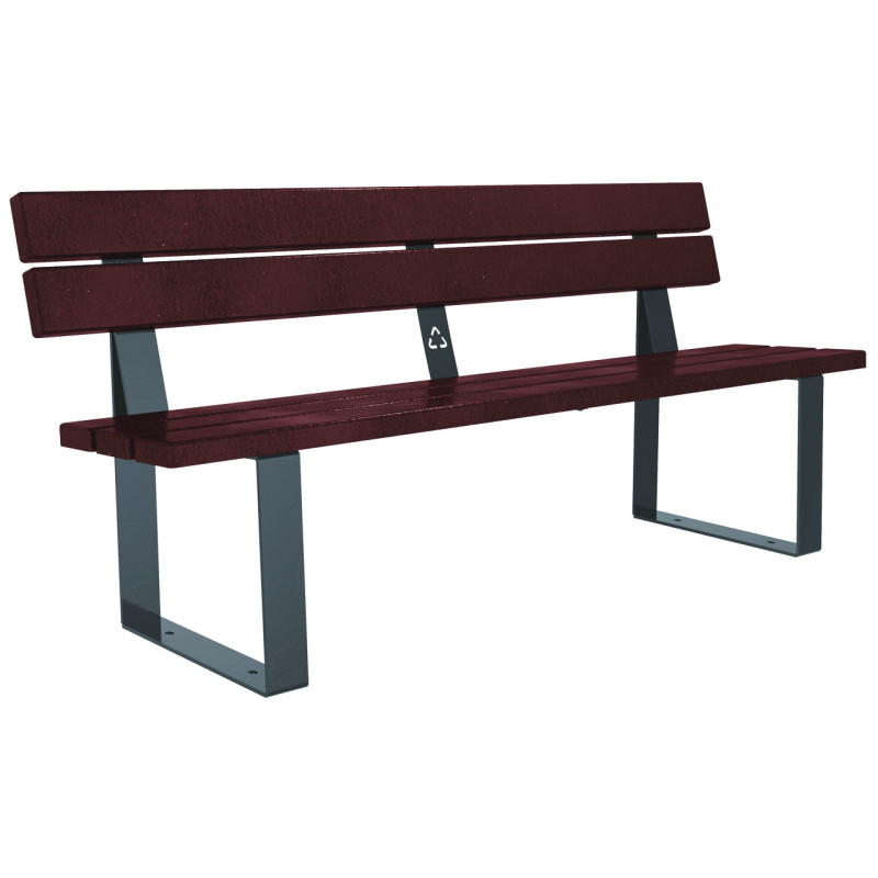 Banc urbain en plastique recyclé ST ERMIN
