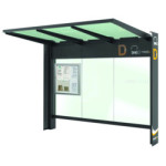 Abri bus en acier CUBE