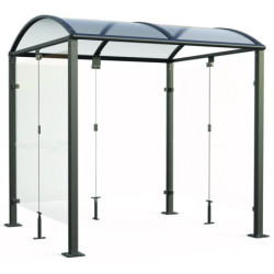 Abri bus VOÛTE bardages en verre