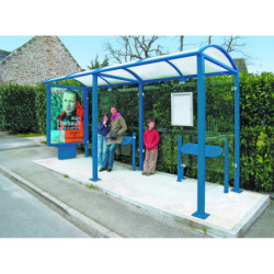 Station-bus + 1  caisson  lumineux + 1  bardage  latéral