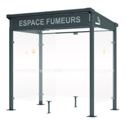 Option Coupe-vent pour Abri fumeur ou abri bus