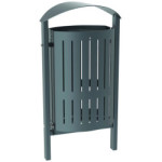 Corbeille urbaine acier ALISE