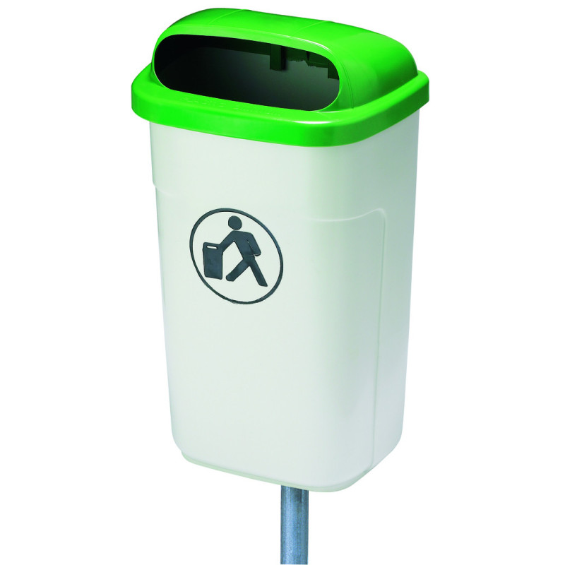 Option Poteau pour Corbeille urbaine