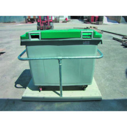 Arceau avec plateforme béton pour conteneur