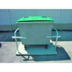 Arceau avec plateforme béton pour conteneur