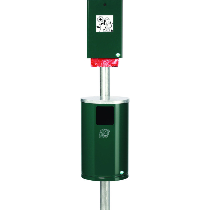 Option Poteau pour Distributeur de sac et cendrier canin