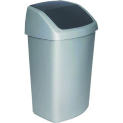 Corbeille plastique avec couvercle SWING