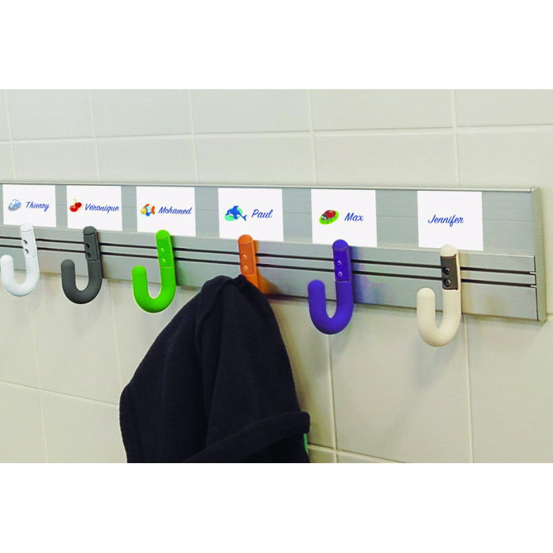 Patère simple crochet avec lisse