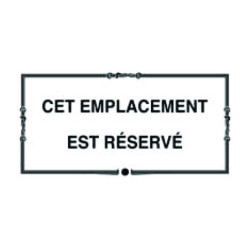 Plaque de concession cimetière