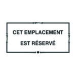 Plaque de concession cimetière