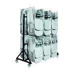 Offre : 84 chaises pliantes polyéthylène VALLEA + 1 chariot