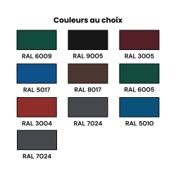 Lot de 3 corbeilles urbaines ALBIZIA