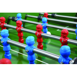 Joueurs en PVC de couleur rouge et bleu