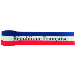 Ruban tricolore France imprimé