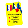 Lot pavoisement ECUSSON + DRAPEAUX