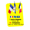 Lot pavoisement ECUSSON + DRAPEAUX