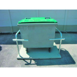 Arceau avec plateforme béton pour conteneur