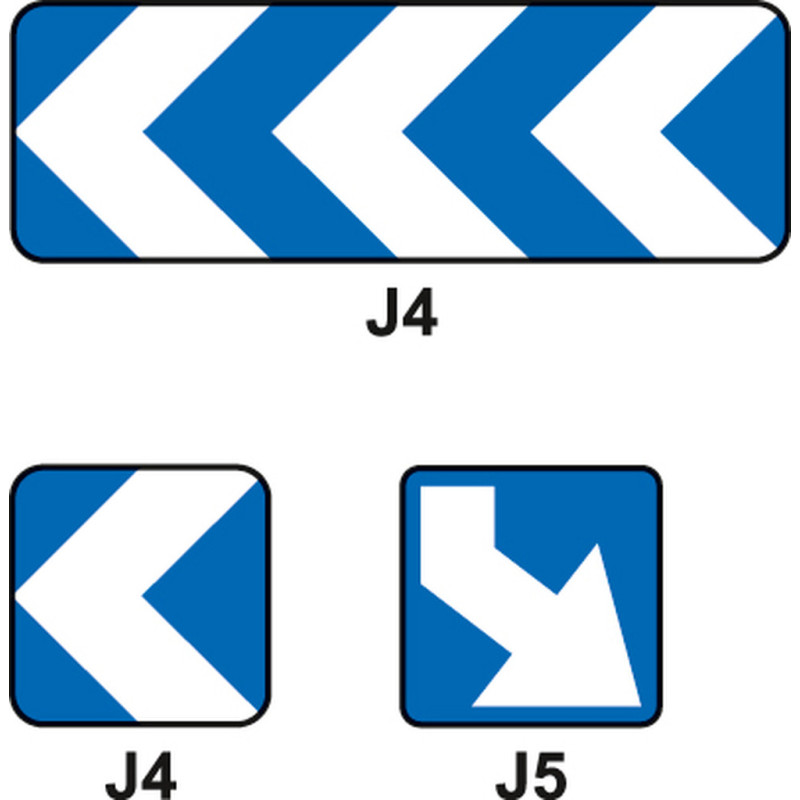 Balise de virage à chevrons J4 ET J5