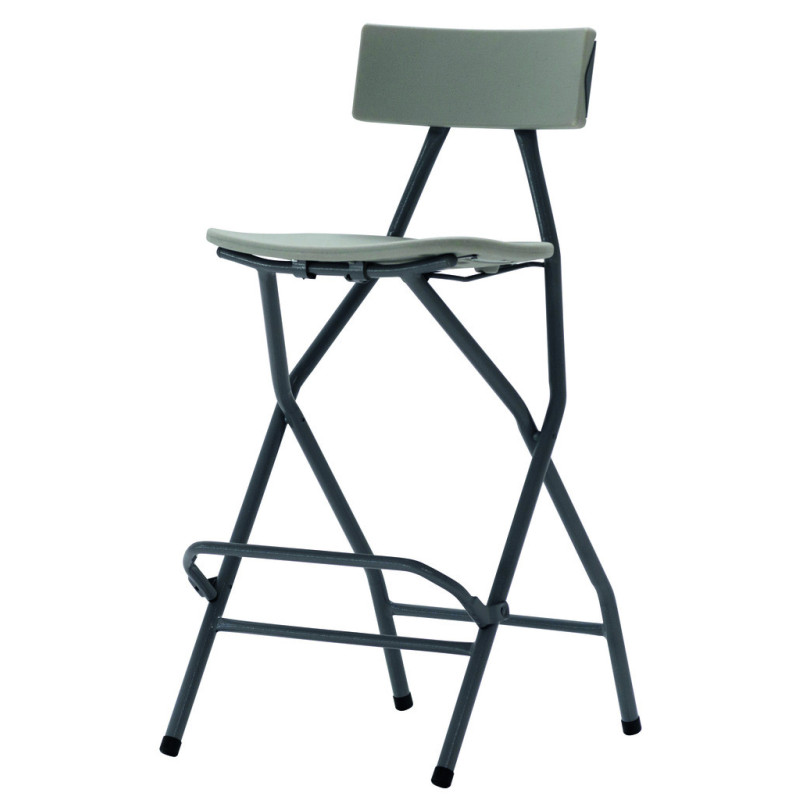 Tabouret haut pliant GRIS