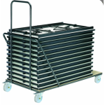 Offre Challenger : 10 tables pliantes BELLARDIE + 1 chariot