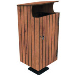 Corbeille de ville bois GULLVIVA