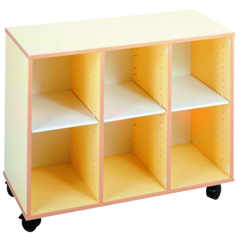 Meuble scolaire mobile à cases