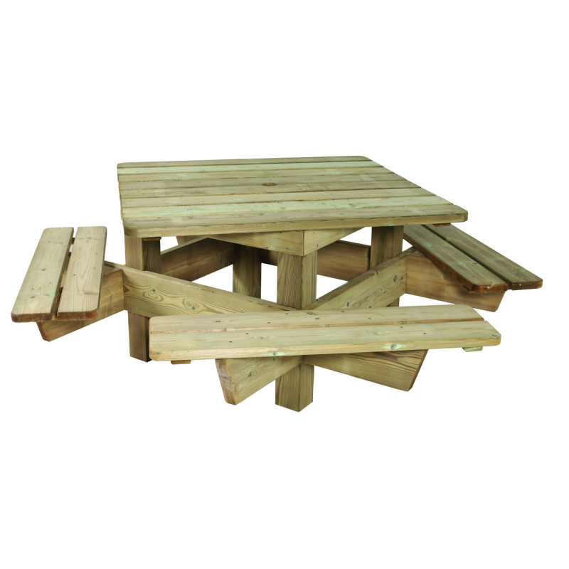 Table pique-nique bois FLORA