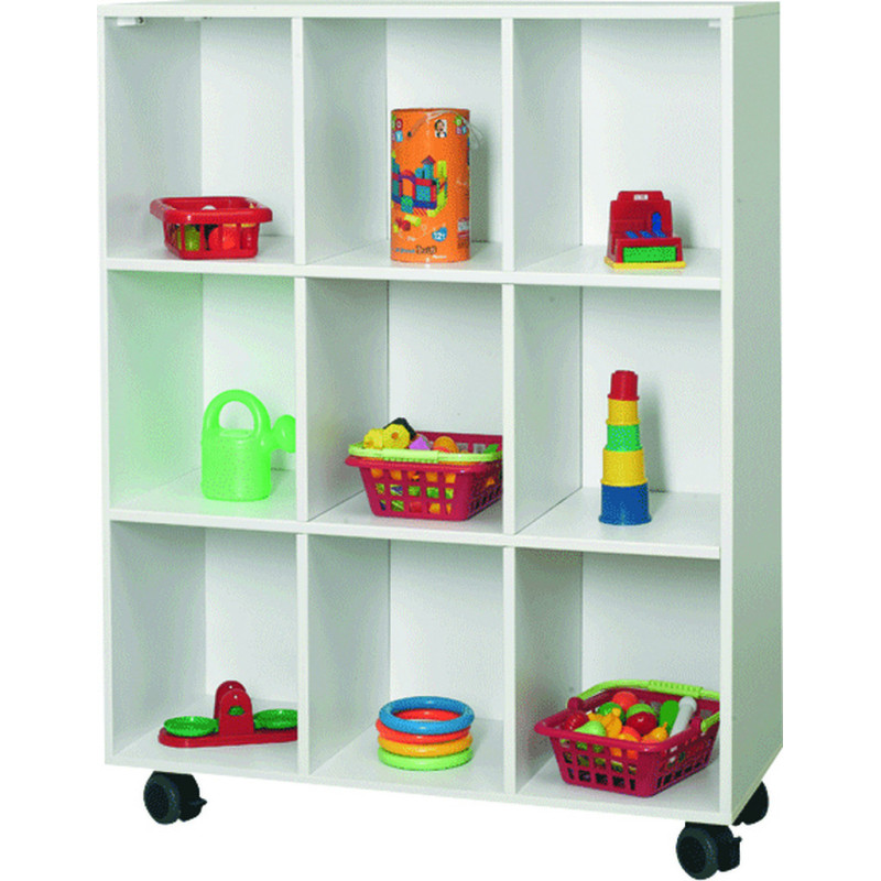 Meuble scolaire mobile 9 cases