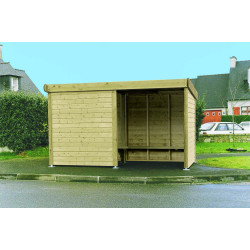 Offre Challenger : 1 abri bus TROENE + 1 paroi coupe-vent