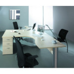 Bureau modulaire ARGONNE AVEC PIEDS EN METAL