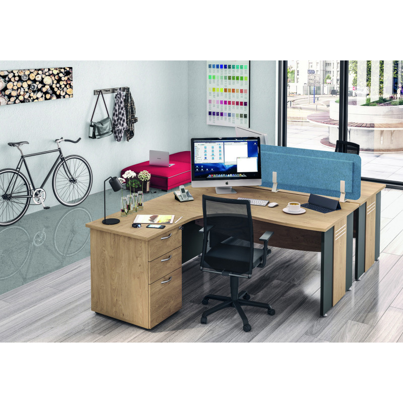 Bureau professionnel ARGONNE AVEC PIEDS EN PANNEAUX