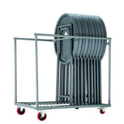 Chariot de transport table Mange-debout
