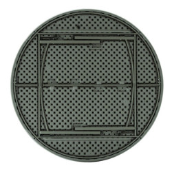 Table pliante POLY GRISE ronde