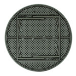 Table pliante POLY GRISE ronde