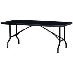 Table POLYETHYLENE NOIRE pliante