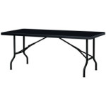 Table POLYETHYLENE NOIRE pliante