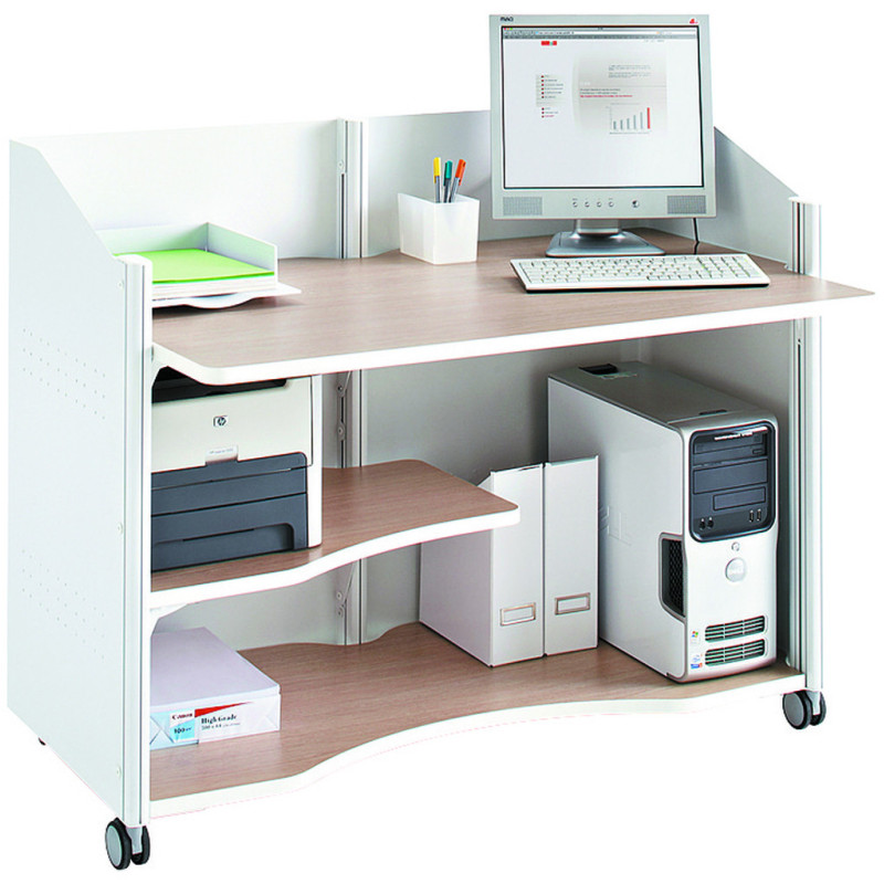 Module assis avec tablette imprimante à gauche