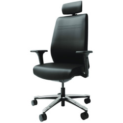 Fauteuil de bureau en cuir MUNIK