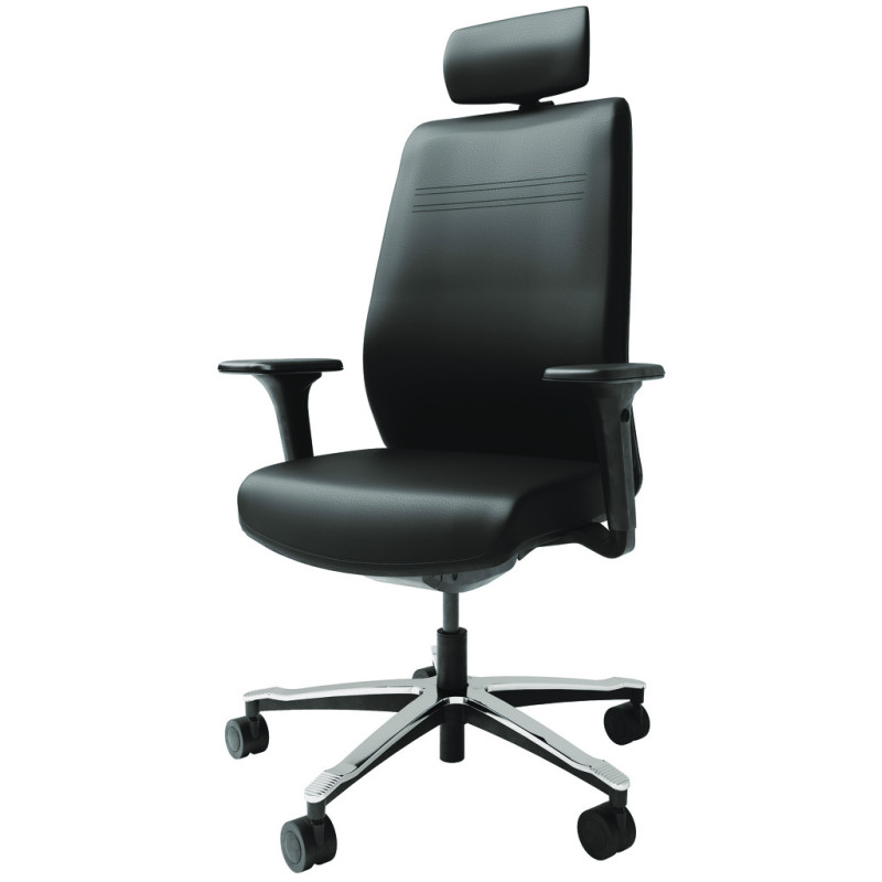 Fauteuil de bureau en cuir MUNIK