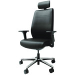 Fauteuil de bureau en cuir MOTTIER