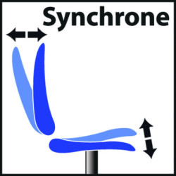 Fauteuil de bureau en cuir MOTTIER