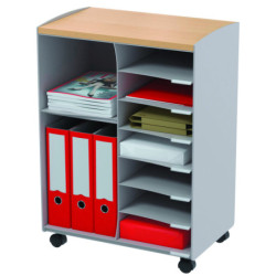 Desserte de bureau à cases