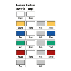 Poubelle restauration à pédale BLEUET