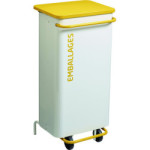 Corbeille de de tri sélectif mobile OXALYS