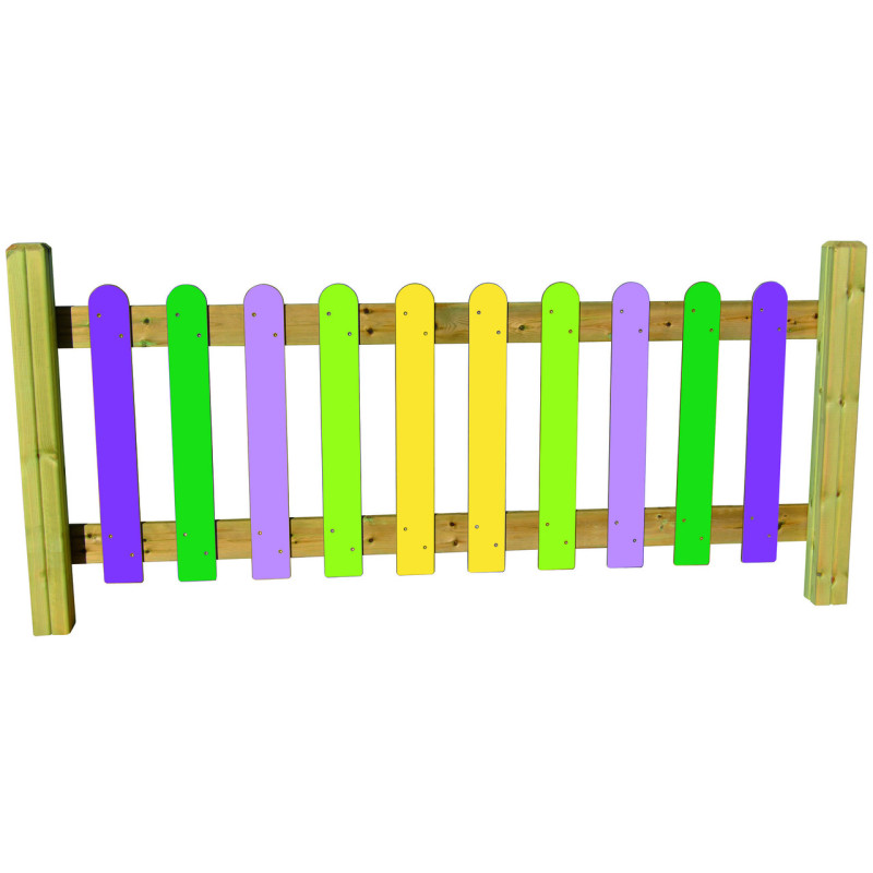 Clôture long. 200 cm - multicolore